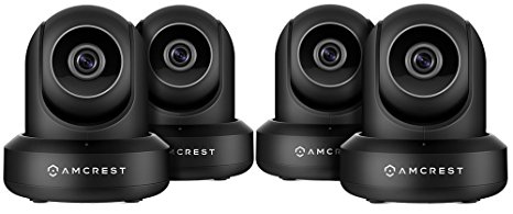 4-Pack Amcrest ProHD 1080P WiFi/Wireless IP Security Camera IP2M-841 (Black)