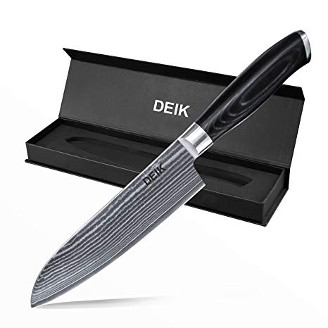 Deik Chef Knife Japanese VG10 67 Layered Stainless Steel Damascus Knife Professional Kitchen Knife with Ergonomic Handle