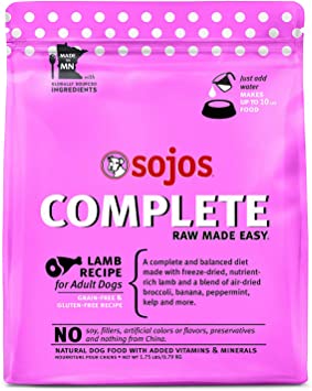 SOJOS Complete Beef Recipe Adult Grain-Free Freeze-Dried Raw Dog Food