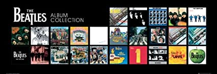 Culturenik The Beatles Album Cover Collage Classic Rock Music Poster Print (13X38 UNFRAMED Poster)