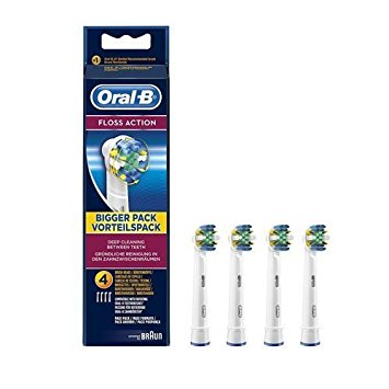 Oral-B Floss Action Electric Toothbrush Replacement Heads - 4 Counts