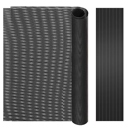 MoKo 400x300mm DIY PC Case Dust Mesh Filter, [2 Pack] PVC Dustproof Magnetic Dust Filter Cover, PC Mesh Grill with Magnetic Frame Strip Computer Cooler Fan Dust Filter for Computer PC Case, Black