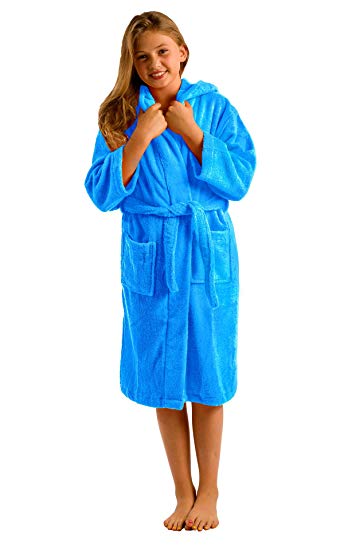 byLora Water Absorbent Coral Fleece Kids Hooded Robes