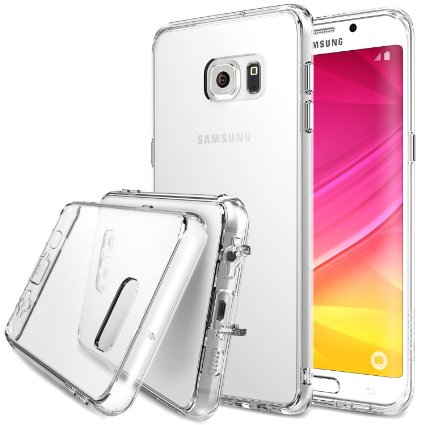 Galaxy S6 Edge Plus Case Ringke FUSION Dust Free Cap and Drop Protection Premium Crystal Clear Shock Absorption Bumper Hard Case for Samsung Galaxy S6 Edge Plus - Crystal View