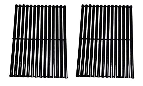 Relishfire Porcelain Steel Gas Grill Cooking Grid/Cooking Grates, Replacement for Centro, Charbroil, Front Avenue, Fiesta, Kenmore, Kirkland, Kmart, Master Chef, and Thermos, Set of 2