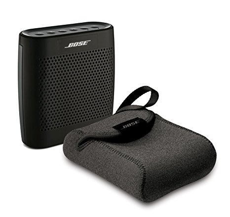 Bose SoundLink Color Black Bundle | Bluetooth Mobile Speaker with Travel Case