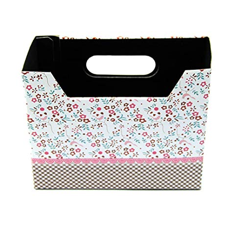 TOOGOO(R) 2pcs Cute Makeup Cosmetic Stationery DIY Paper Board Storage Box Desk Decor Organizer 15.6x5.6x13cm