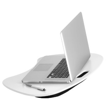Honey-Can-Do TBL-06320 Portable Laptop Lap Desk with Handle, White, 23 L x 16 W x 2.5 H