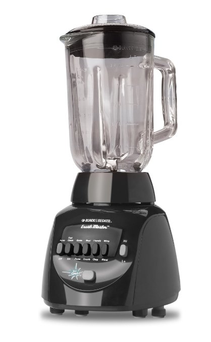 Black & Decker BL10450HB Crush Master 10-Speed Blender with 42-Ounce Glass Jar, Black