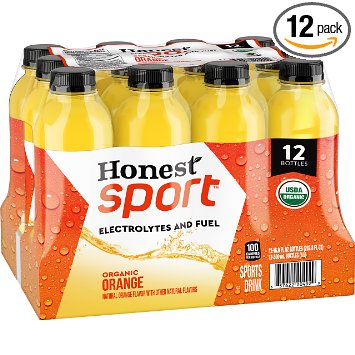 Honest Sport, Organic Orange, 16.9 fl oz, 12 Pack