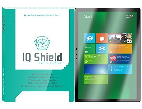 IQ Shield Tempered Glass - Microsoft Surface Book Glass Screen Protector Ballistic Glass  Warranty Replacements - 999 Transparent HD Shield  9H Hardness  Shatter-Proof  Bubble-Free