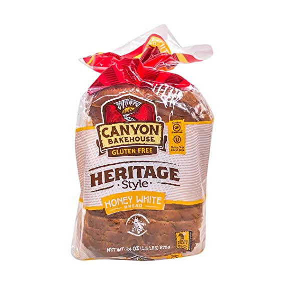 Canyon Bakehouse Heritage Honey White Bread, Gluten-Free , 24 oz (Frozen)