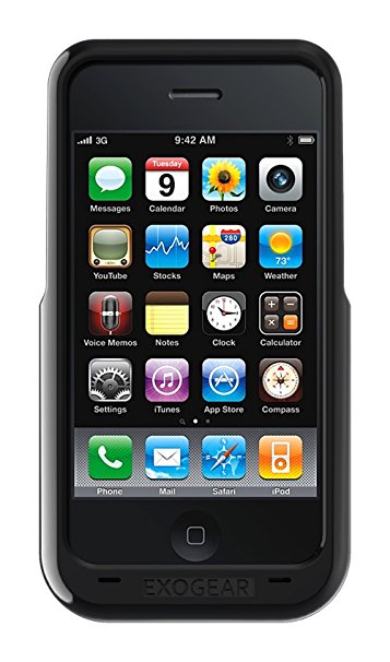 Exogear Rechargeable Battery Case for iPhone 3G/3GS - Black