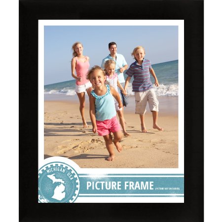 Craig Frames 1WB3BK 24 by 32-Inch Picture/Poster Frame, Smooth Finish, 1-Inch Wide, Matte Black