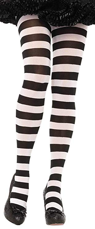 ToBeInStyle Women's Wide Horizontal Striped Opaque Tights