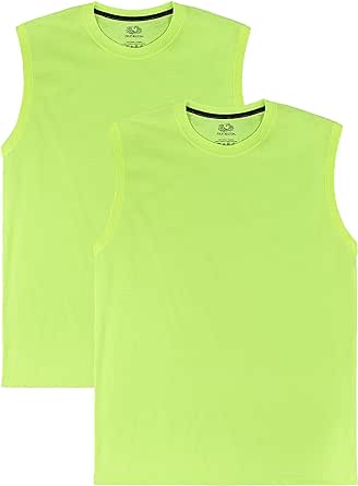 Fruit of the Loom mens Eversoft Cotton Sleeveless T Shirts, Breathable & Moisture Wicking with Odor Control, Sizes S-4x