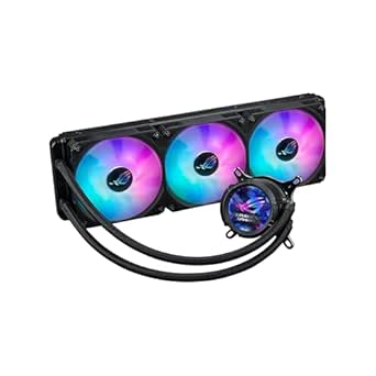 ASUS ROG Strix LC III 360 ARGB LCD All-in-one CPU Liquid Cooler - Intel® LGA 1700, 1200, 115X - AMD Socket AM4, AM5 – with 2.1" IPS LCD, Asetek’s New Gen7 v2 Pump, and Premium ROG ARGB Fans