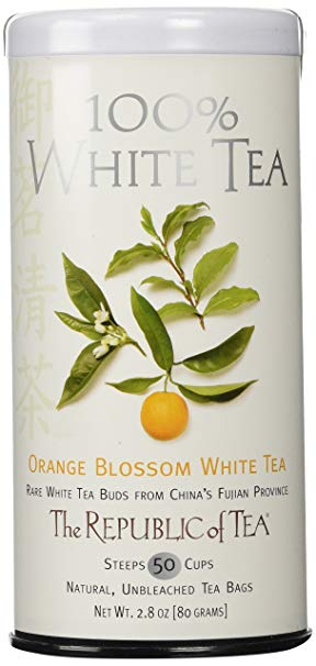 The Republic of Tea, Orange Blossom White Tea, 50-Count