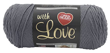 Red Heart with Love  Yarn, Pewter