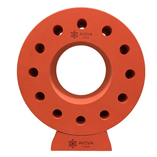Surya Yoga Wheel - Ergonomically-Designed to Help You Perform Exercises that Open Up Your Chest, Back, Shoulder, and Hips. Improve Flexibility, Strength and Balance with This High-Density EVA Foam Equipment