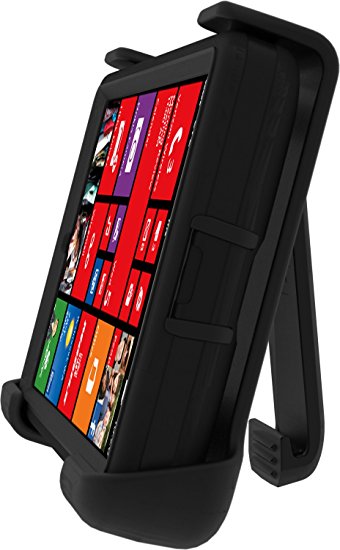 Otterbox Nokia Lumia Icon Defender Series Case - Retail Packaging - Black (Discontinued by Manufacturer)