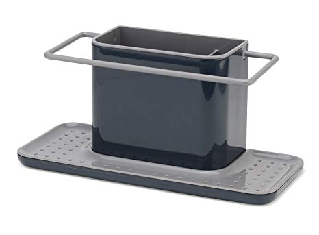 Joseph Joseph 85070 Sink Caddy Kitchen Sink Organizer Sponge Holder Dishwasher-Safe, Large, Gray