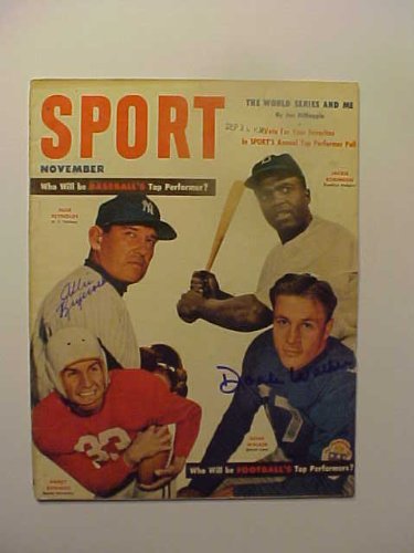 Doak Walker & Allie Reynolds Autographed November 1952 Sport Magazine