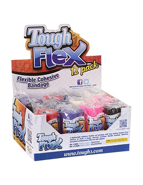 Tough 1 Flex 12 Pack Vet Bandage Assorted