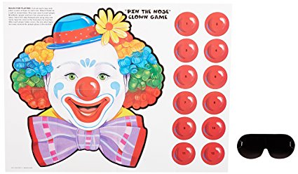 Beistle 66669 Circus Clown Game, 17-Inch by 18-Inch