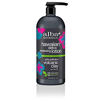 Alba Botanica Anti-Pollution Volcanic Clay Hawaiian Detox Renewing Lotion, 32 oz. (Pack of 1)