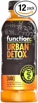 Function: Urban Detox Citrus Prickly Pear Drink, 16.9 Ounce Bottle (Pack of 12)