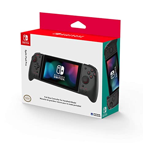 Hori Nintendo Switch Split Pad Pro (Black) Ergonomic Controller for Handheld Mode - Officially Licensed By Nintendo - Nintendo Switch