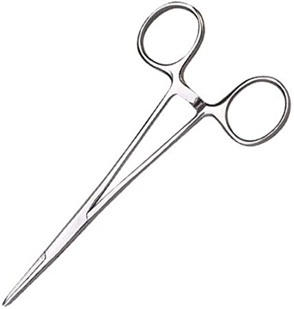 Stainless Steel Hemostat Mosquito Straight for Pets, 5-Inch