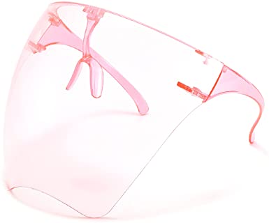 Full Face Shield with Glasses, Unisex Fashion Anti Fog Goggle Sunglasses Visor Eye Shield Protection