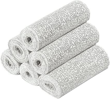 Navaris Plaster Cast Bandage Kit - Skin Friendly Plaster of Paris Bandages for Art, Crafts, Modelling, Moulds - Set of 6 Rolls - 15 cm x 3 m