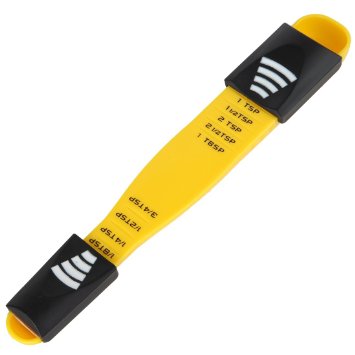 Home-X Adjustable Measuring Spoon. Yellow