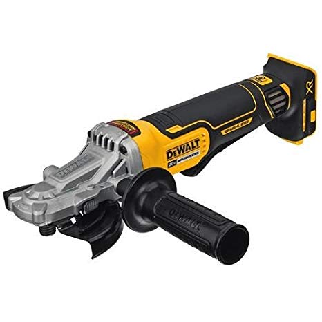 DEWALT 20V MAX XR Angle Grinder with Brake, 5-Inch, Flathead Paddle Switch, Tool Only (DCG413FB)