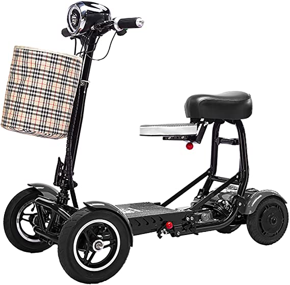 Ephesus S5 —New 2020 Model— Electric Mobility Scooter |Foldable, Lightweight, Battery Power| (Silver)