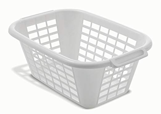 Addis Rectangular Laundry Basket in White