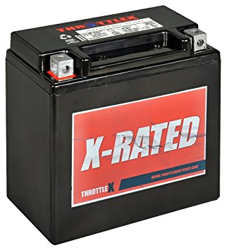 ThrottleX Batteries - ADX14-BS - AGM Replacement Power Sport Battery