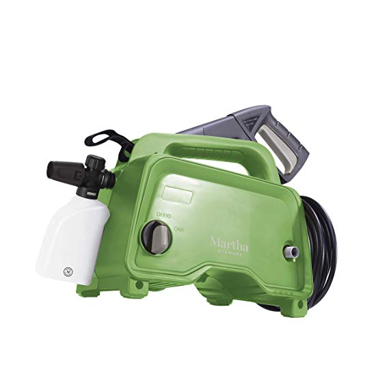 Martha Stewart 1450 MAX PSI 1.48 GPM 11-Amp Electric Hand-Carry Portable Pressure Washer, Bay Leaf Green