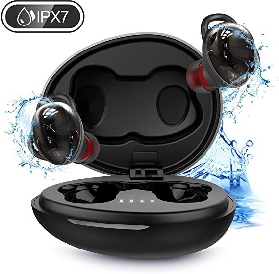 Wireless Earbuds, IPX7 Waterproof Sport Headphones, Bluetooth 5.0 Earbuds with USB-C Quick Charge, 35 Hrs w/Touch Control/Built-in Mic Bluetooth Earphones, for iPhone/Samsun/Android/Windows ect