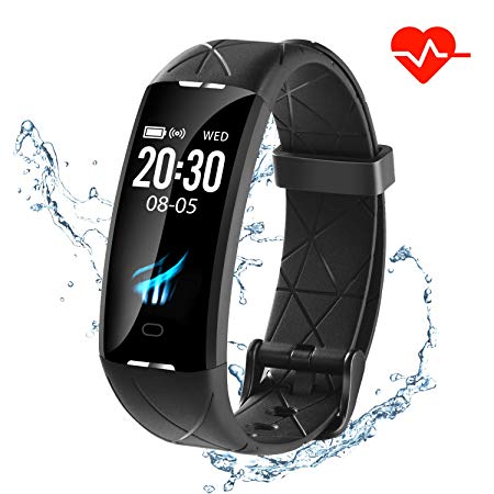 Letuboner Fitness Tracker HR, Color Screen Activity Tracker with Heart Rate Monitor Watch Pedometer,IP68 Waterproof Sleep Monitor Step Counter for Android and iPhone