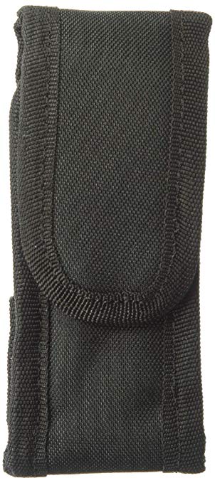 VooDoo Tactical Flashlight Pouch w/Adjustable Cover & Elastic Sides