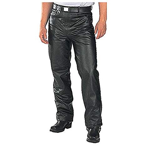 Xelement B7400 Classic Mens Fitted Leather Pants - 42