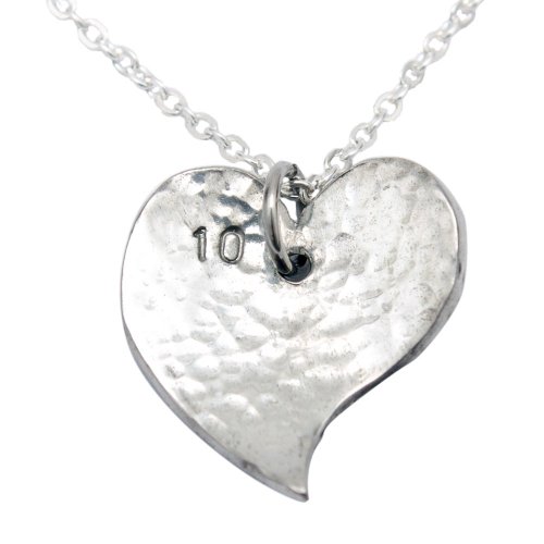 10th Year Anniversary Heart Necklace - Pure Traditional Tin