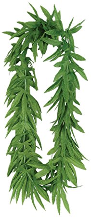 Tropical Fern Leaf Lei (green) Party Accessory  (1 count)