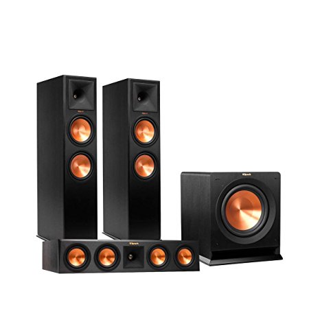 Klipsch RP-280F Reference Premiere Floorstanding Speaker Package with RP-450C Center Channel Speaker and R115 15" Subwoofer (Ebony)