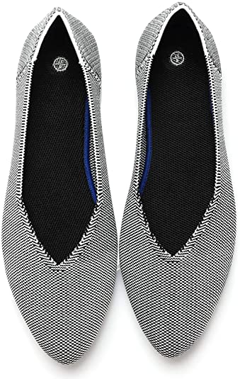 AOMAIS Women's Breathable Mesh Flats Shoes Fashion Ballet Flats Casual Slip On Shoes