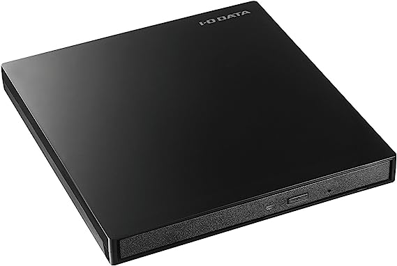 アイ・オー・データ ポータブルDVDドライブ DVRP-UT8C2K (USB3.1 Gen1 Type-C 対応/バスパワー駆動/ピアノブラック) 日本メーカー